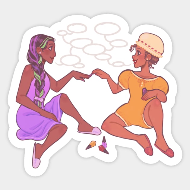 Gossip Dolores and Isabela from Encanto Sticker by Anemonaii